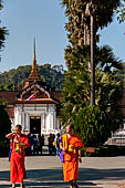 Luang Prabang, Laos  - the Royal or Palace - the graceful stupa-like spire, resulting in a tasteful fusion of European and Lao design. 